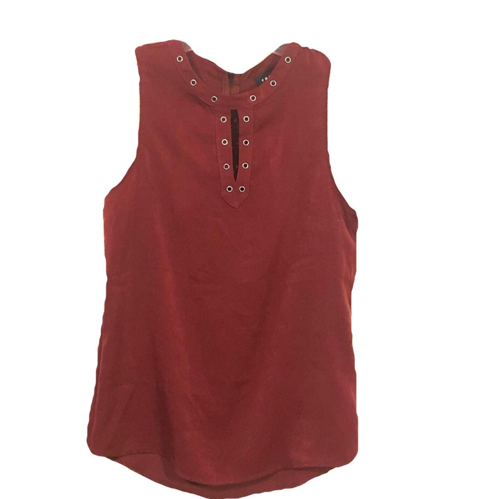 Trouvé racer back studded neckline top